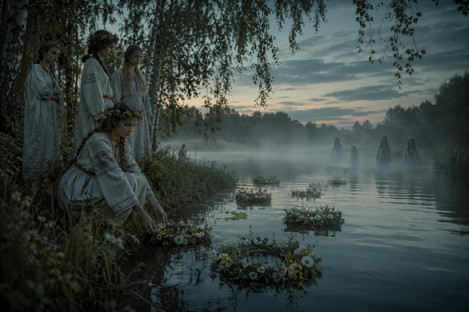 Русальная неделя, венки на воде и славянские обряды у реки